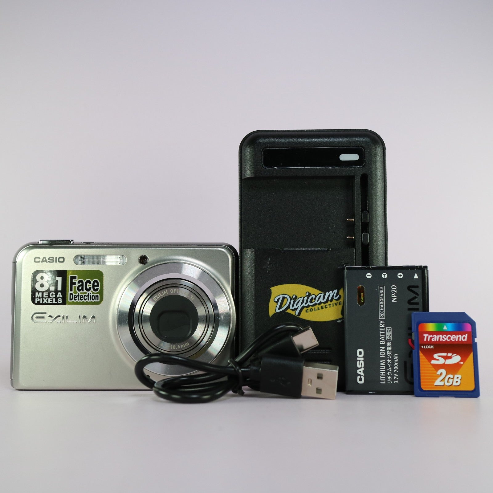 Casio Digital Camera Exilim EX-S880 8.1MP Silver Tested Full