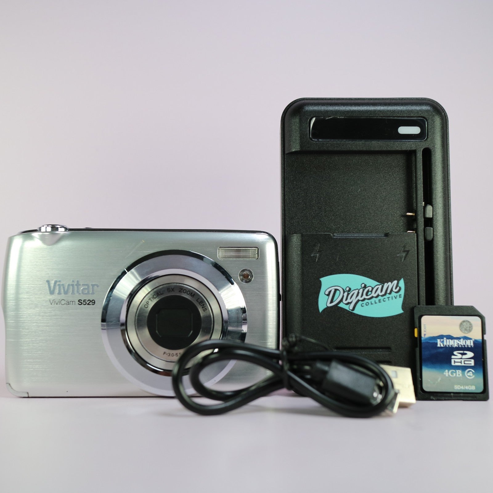 Vivitar Digital Camera Vivicam S529 16.1MP Touch Screen Silver