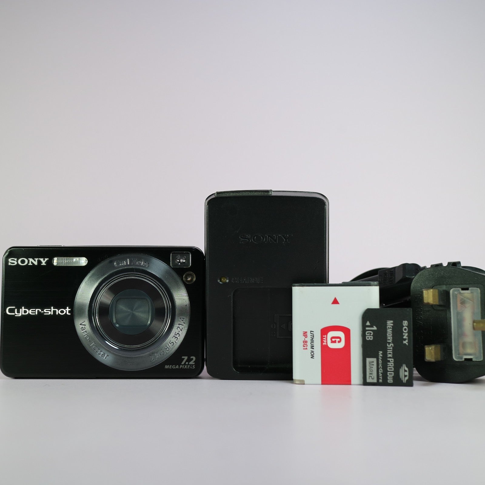 Sony Digital Camera Cybershot DSC-W125 7.2MP Black Tested Full