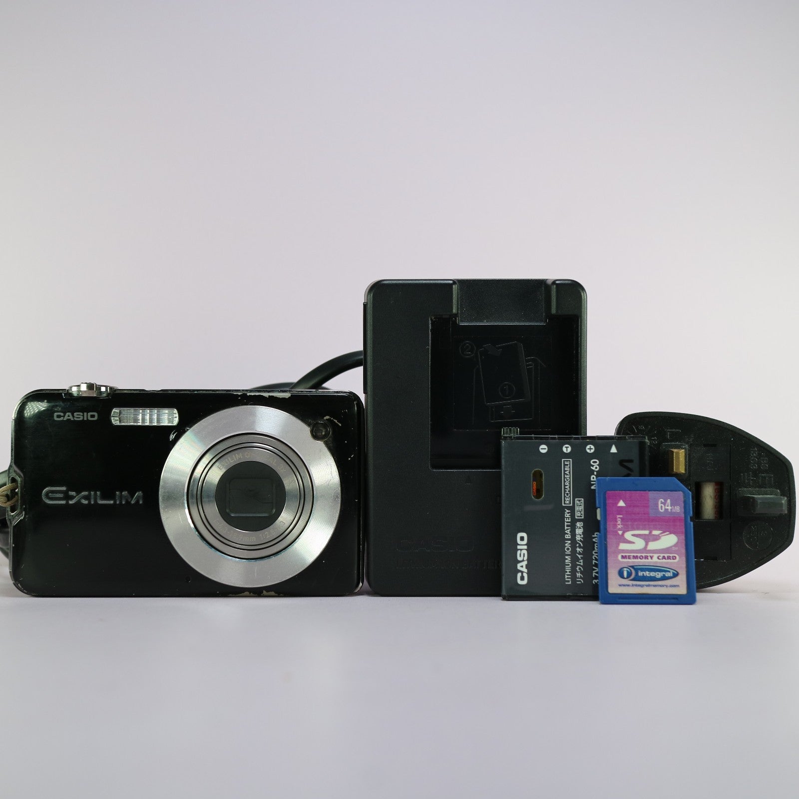 Casio Digital Camera Exilim EX-S12 12.1MP Black Tested Full
