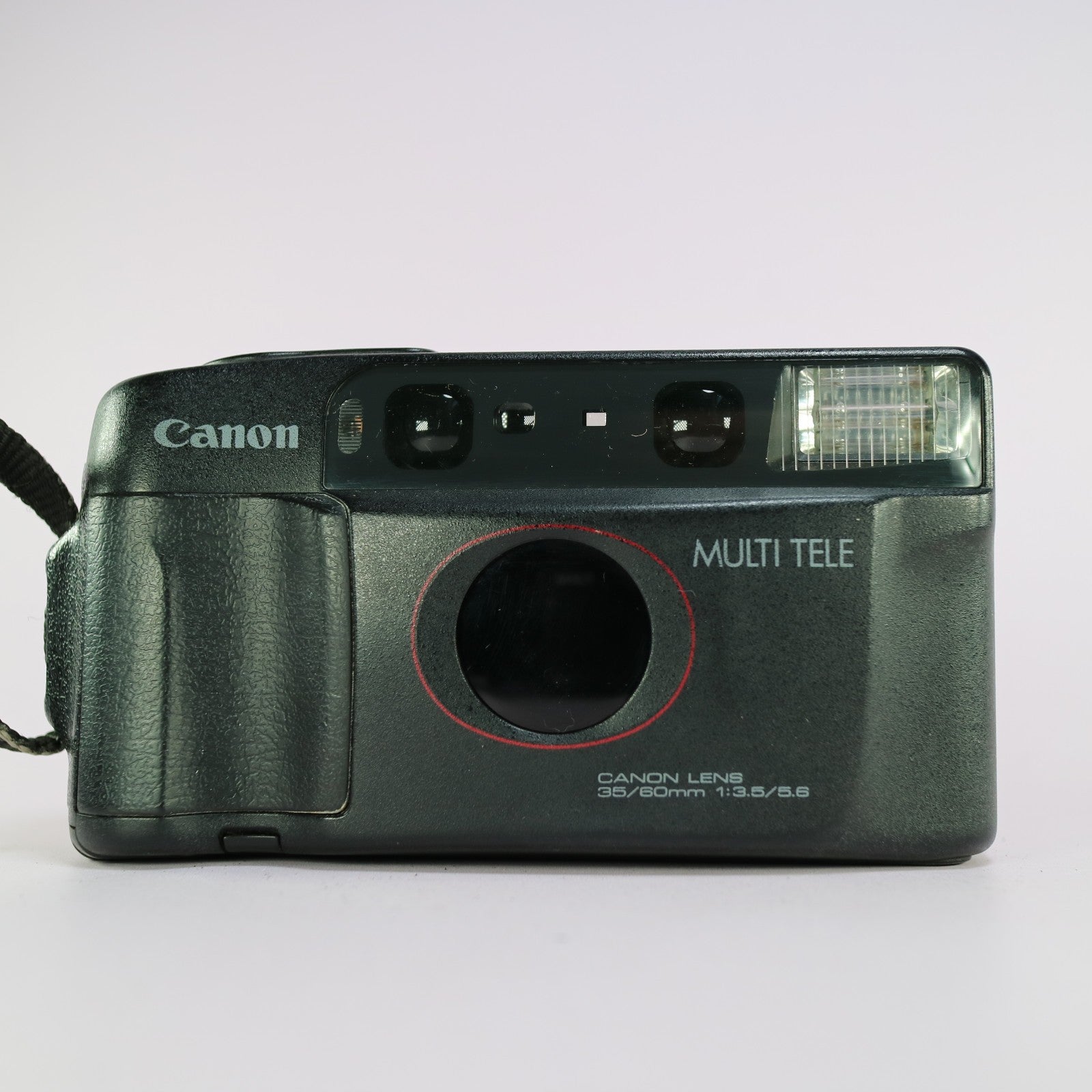 Canon Sure Shot Multi Tele 35mm Film Point and Shoot Camera Black
