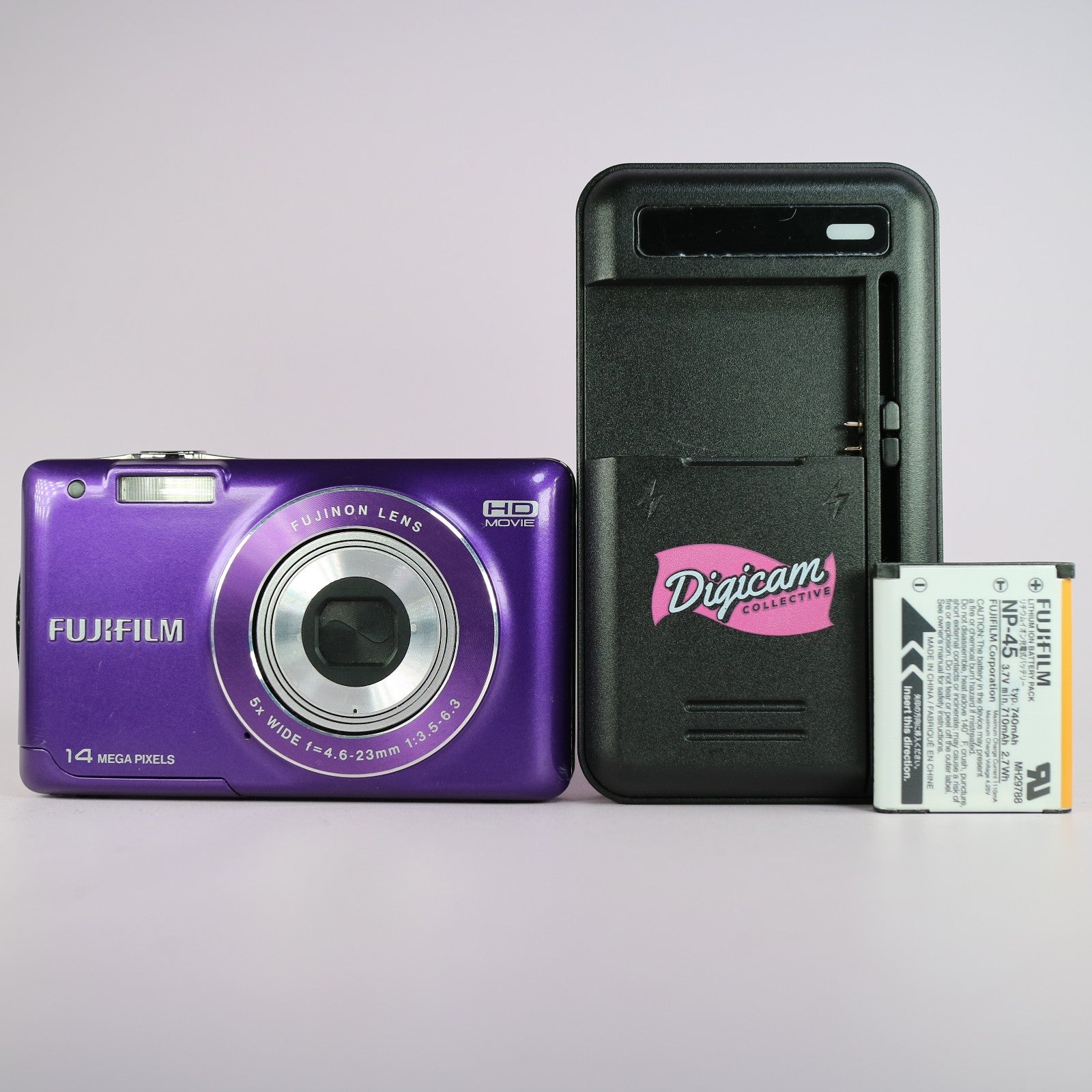 Fujifilm Digital Camera FinePix JX510 14.0MP Purple Tested Full
