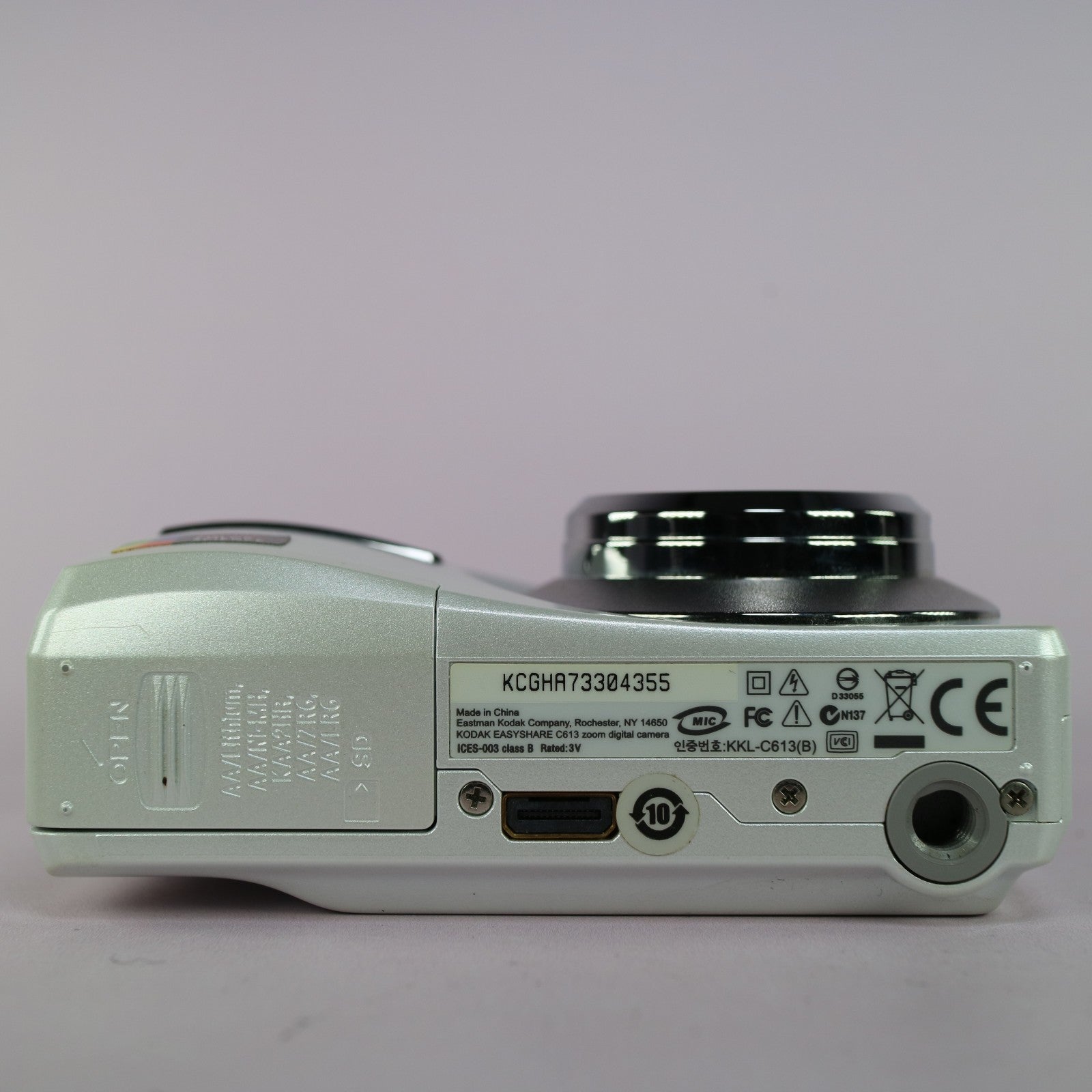 Kodak Digital Camera EasyShare C613 6.0MP White Tested