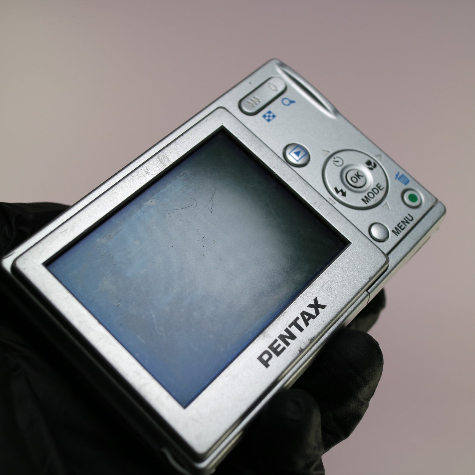 Pentax Digital Camera Optio M10 6.0MP Silver Tested