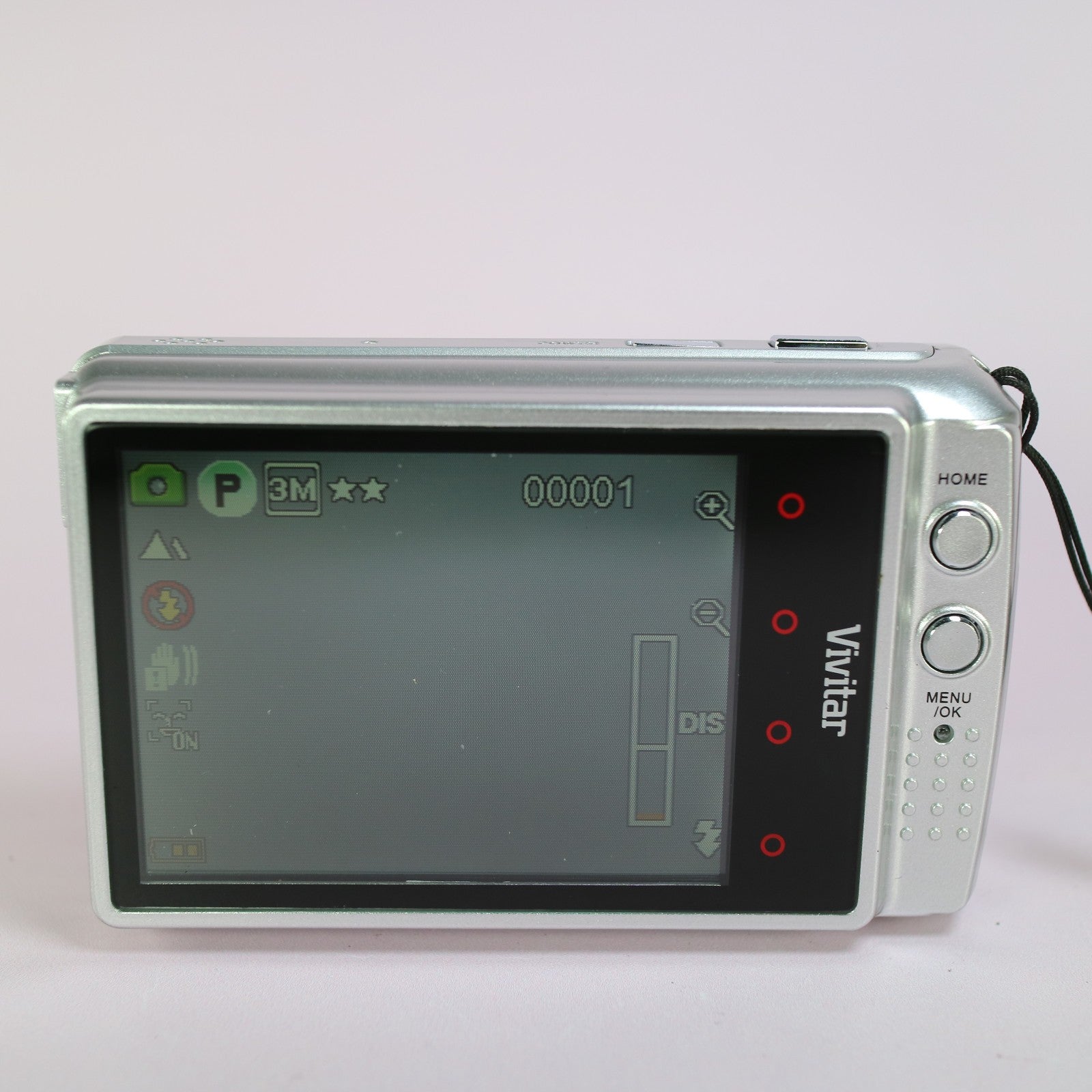 Vivitar Digital Camera Vivicam T328 12.1MP Silver Tested Full Working Set