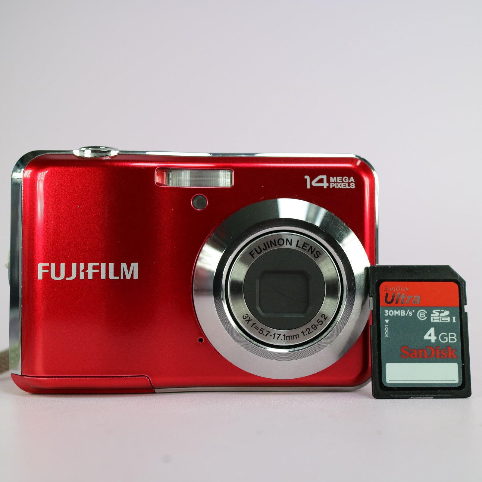 Fujifilm Digital Camera FinePix AV220 14.0MP Red Tested