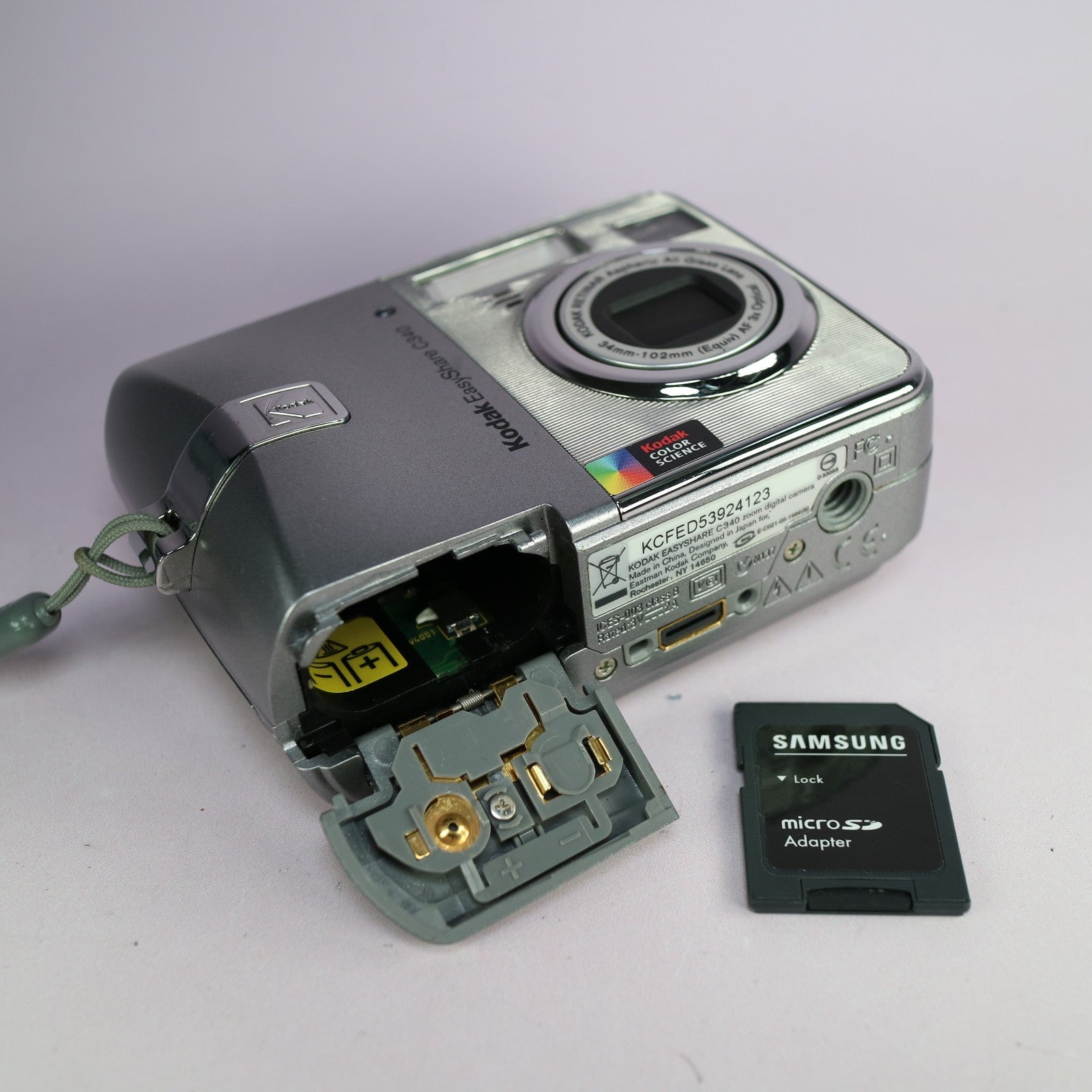 Kodak Digital Camera EasyShare C340 5.0MP Silver Tested