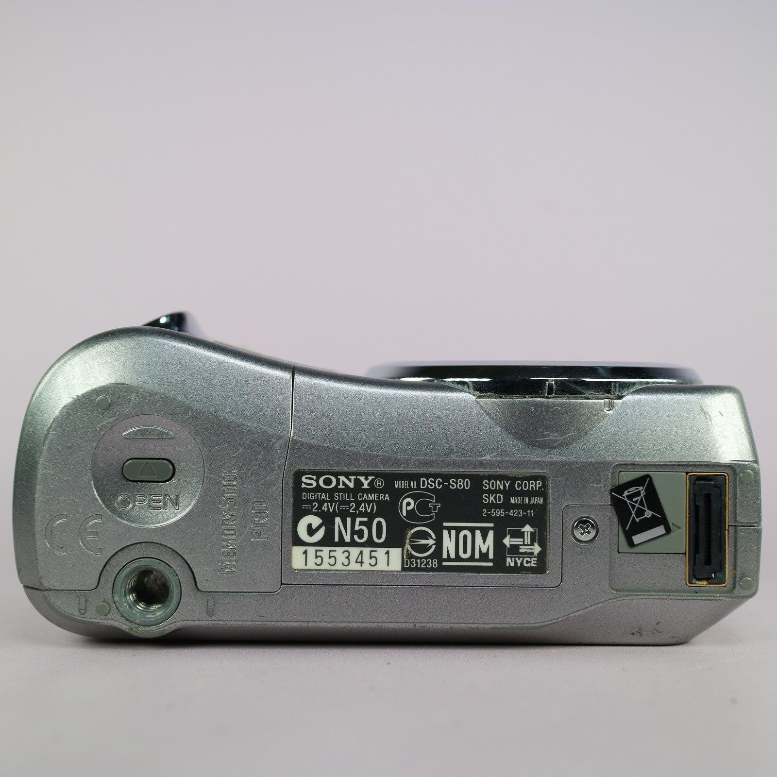 Sony Digital Camera Cybershot DSC-S80 4.1MP Silver Tested