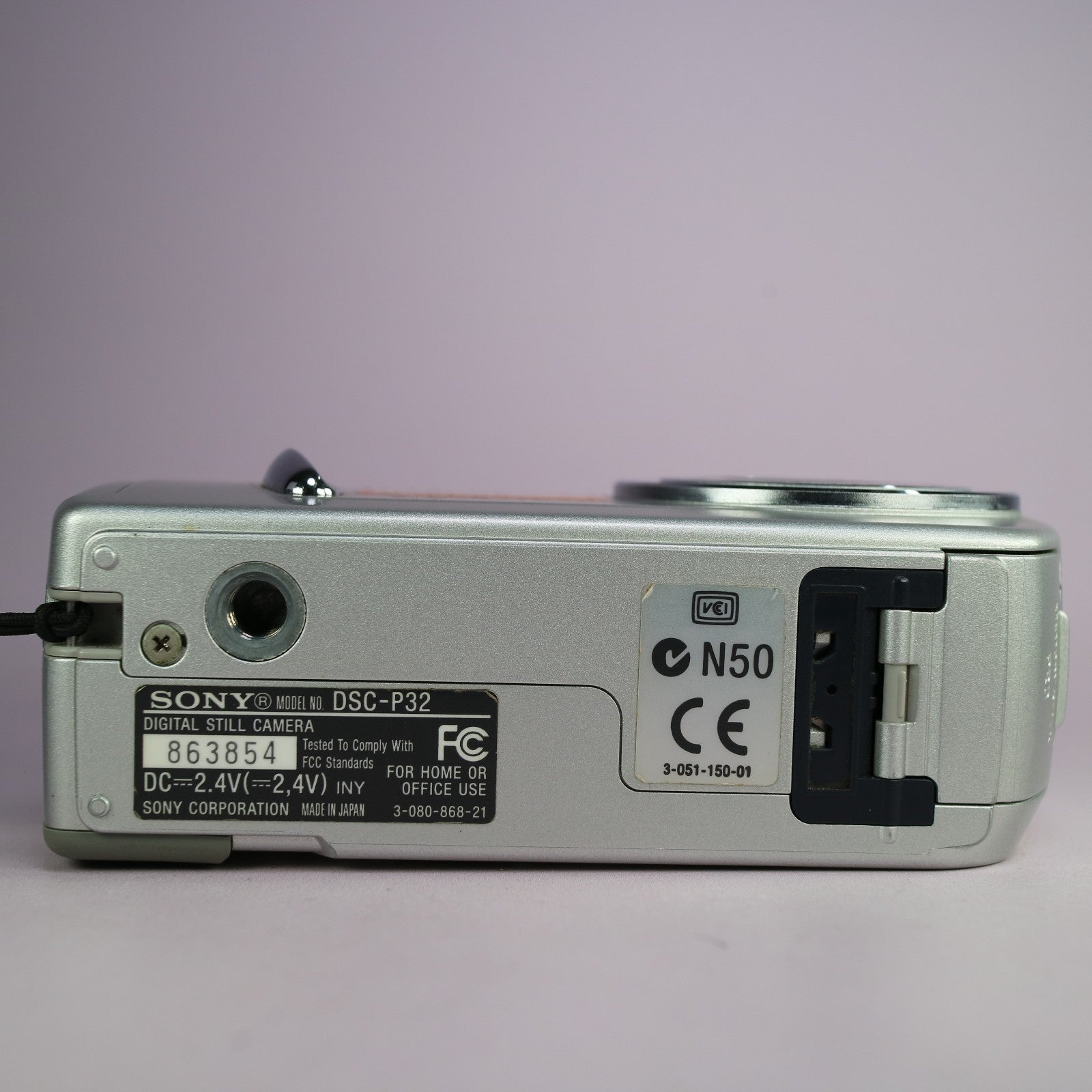 Sony Digital Camera Cybershot DSC-P32 3.2MP Silver Tested