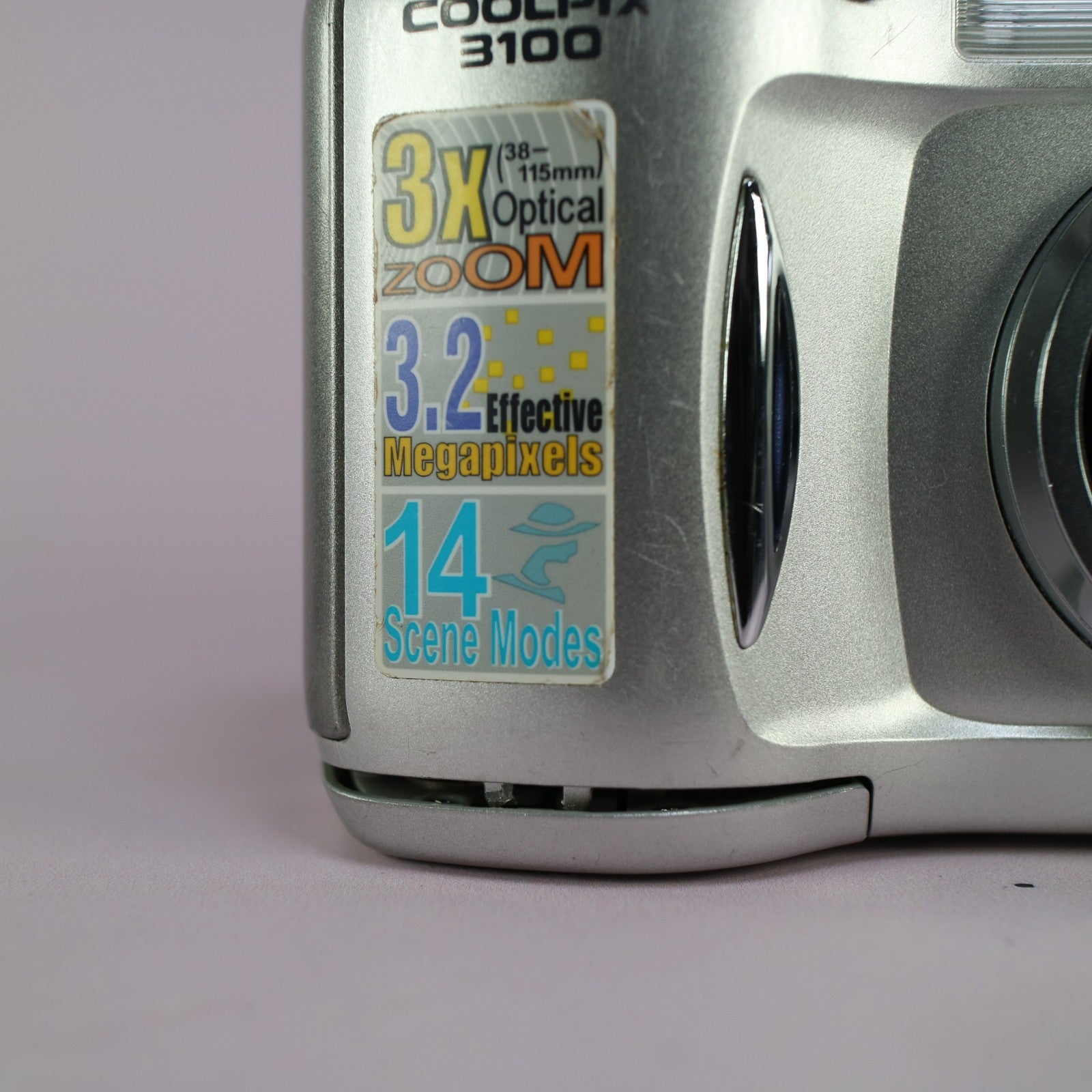 Nikon Digital Camera Coolpix 3100 3.2MP Silver Tested