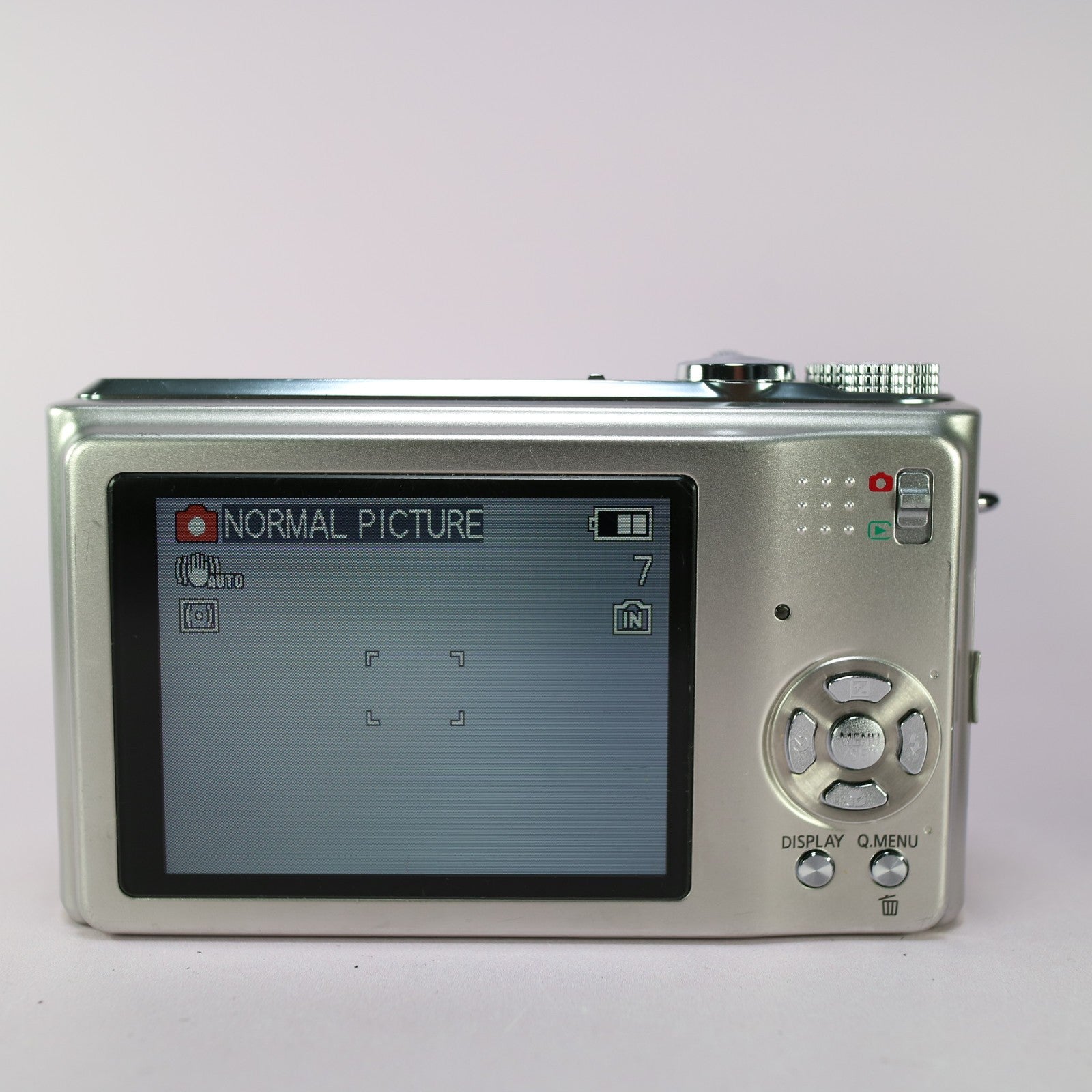 Panasonic Digital Camera Lumix DMC-TZ6 10.1MP Silver Tested Full Working Set