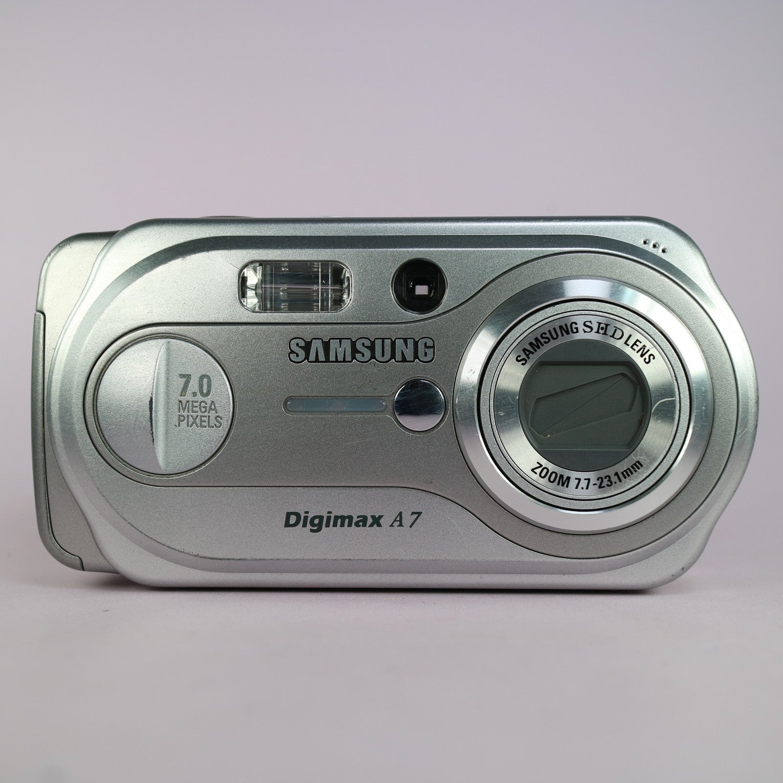 Samsung Digimax A7 7.0MP Compact Digital Camera Silver Tested