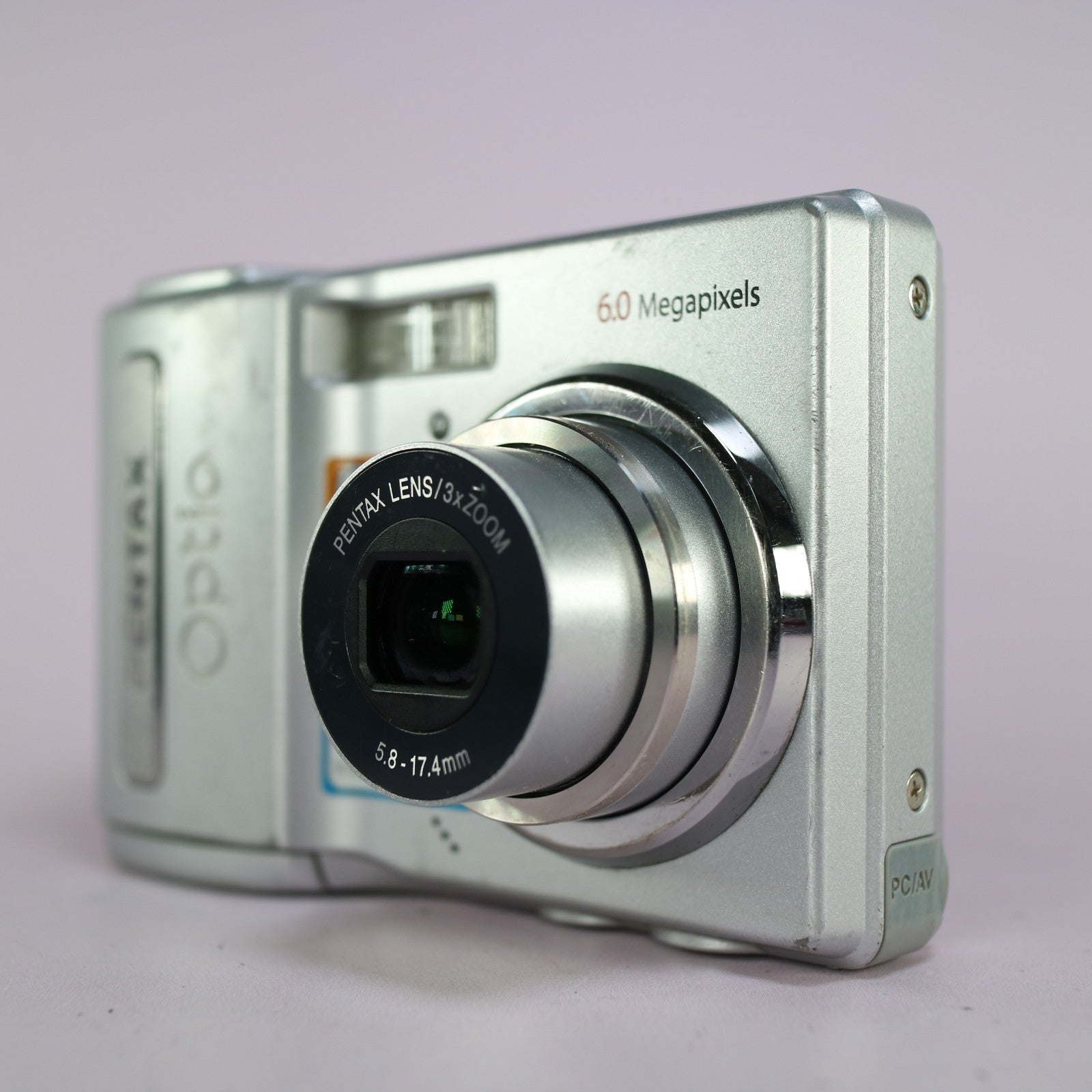 Pentax Digital Camera Optio M10 6.0MP Silver Tested