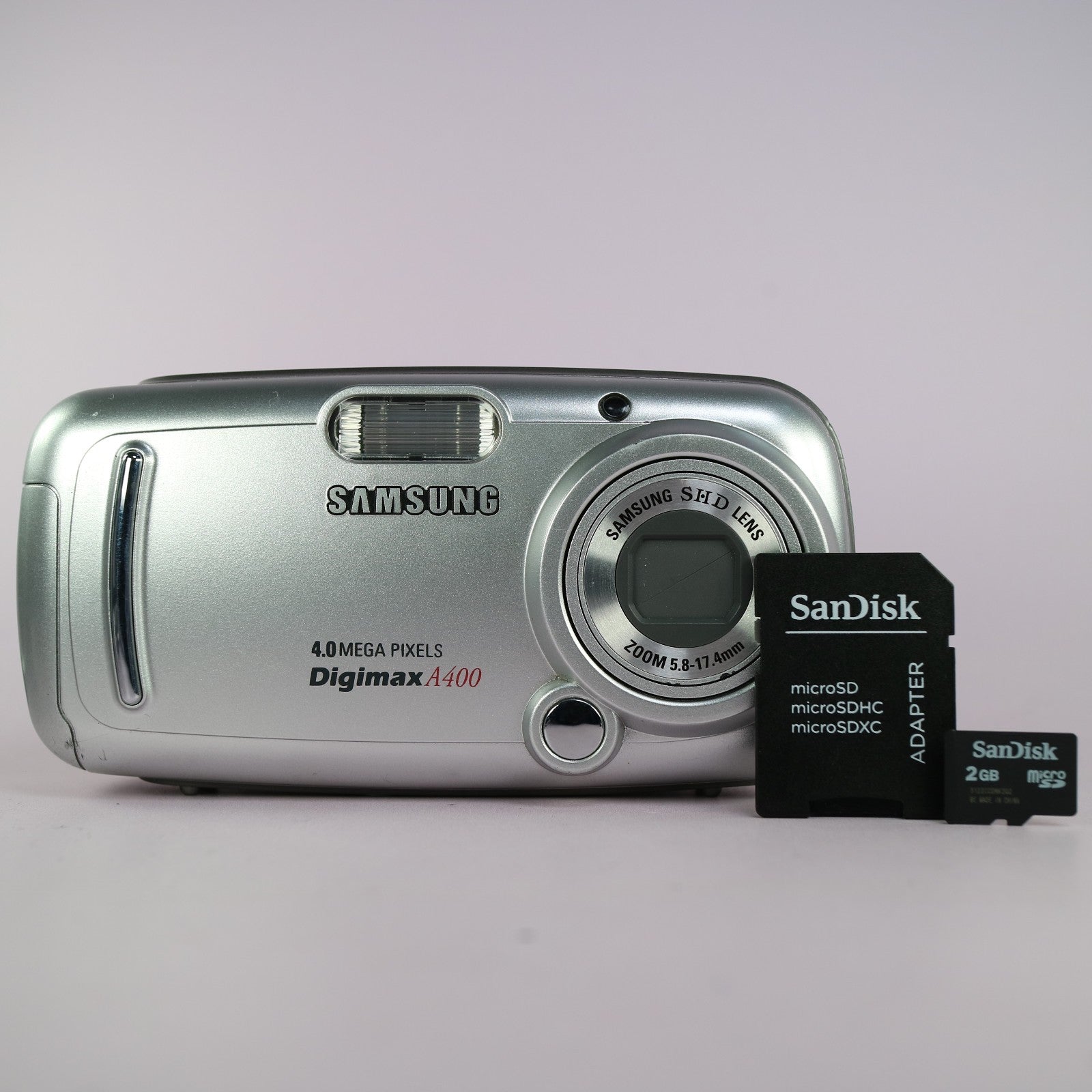 Samsung Digital Camera Digimax A400 4.0MP Silver Tested