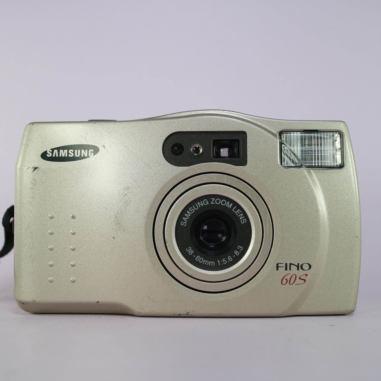 Samsung Fino 60S 35mm Film Point And Shoot Camera Silver Tested