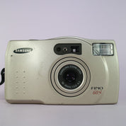 Samsung Fino 60S 35mm Film Point And Shoot Camera Silver Tested