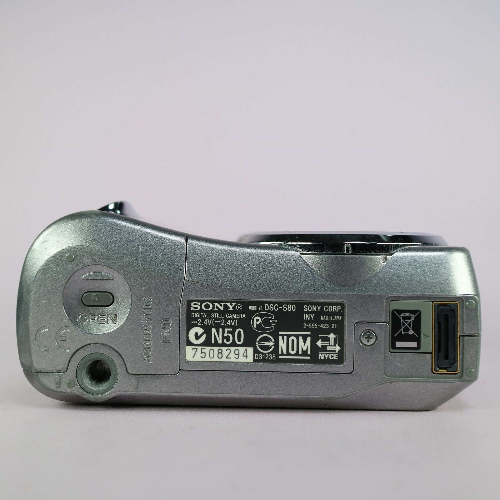 Sony Digital Camera Cybershot DSC-S80 4.1MP Silver Tested