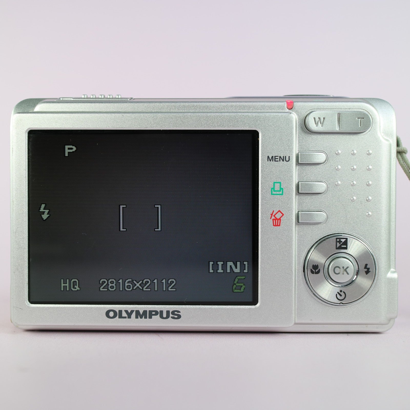 Olympus Digital Camera FE-160 6.0MP Silver Tested With Battery and Charger