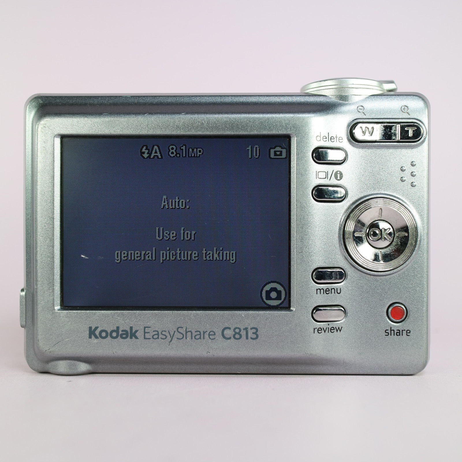 Kodak Digital Camera EasyShare C813 8.2MP Silver Tested