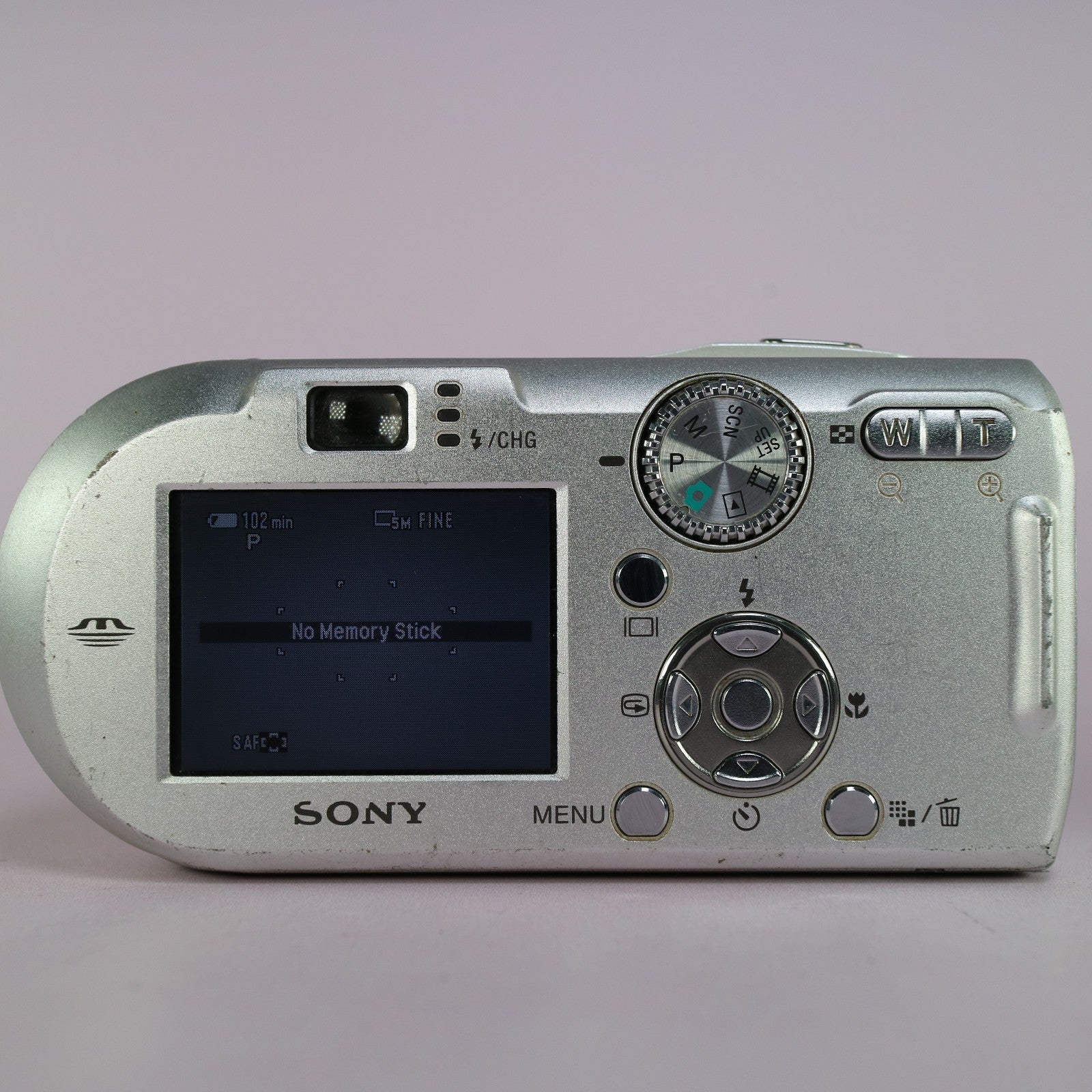 Sony Cybershot DSC-P100 5.1 MP Compact Digital Camera Silver Tested