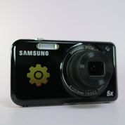 Samsung Digital Camera PL122 14.2MP Selfie Screen Black Tested Full Working Set
