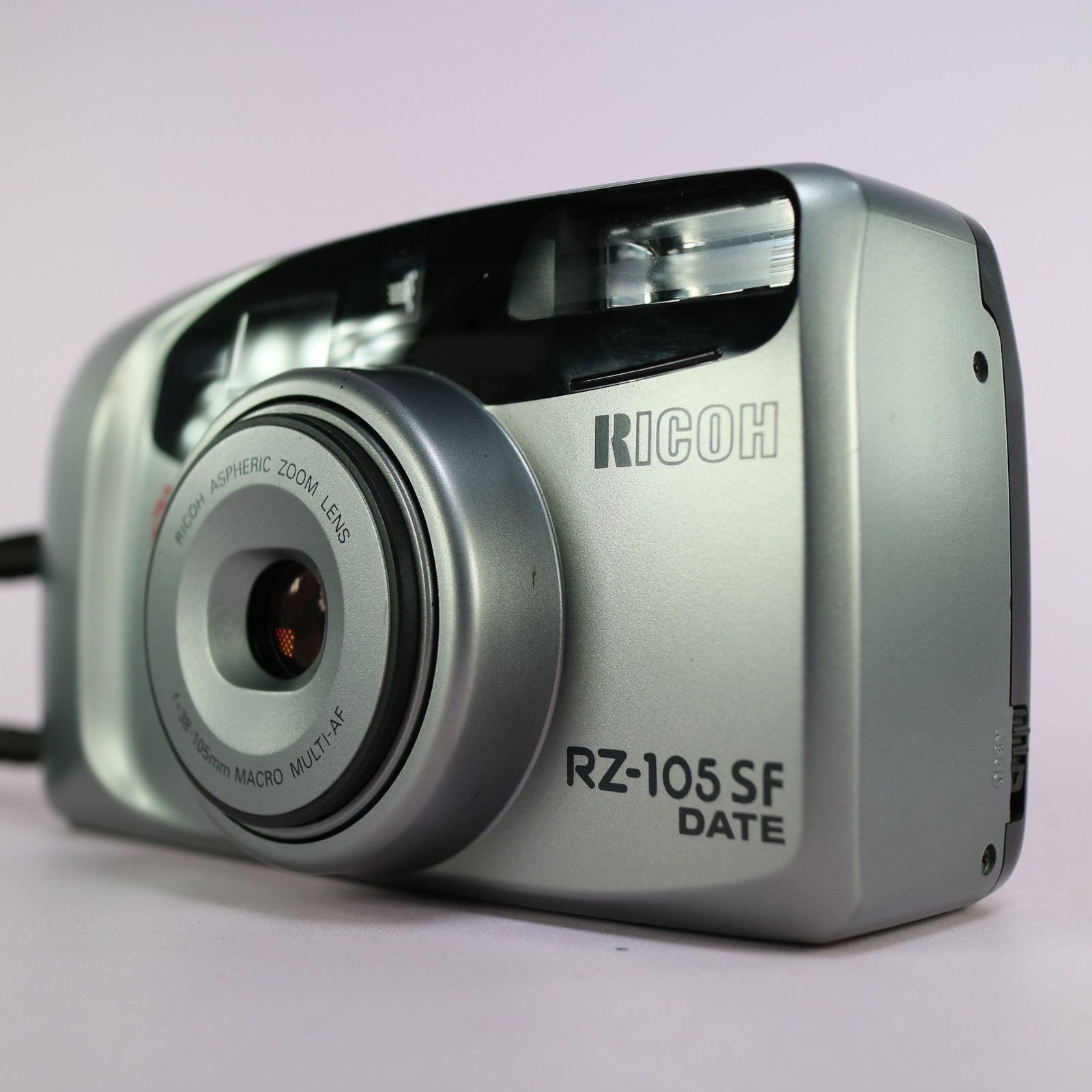 Ricoh RZ-105 SF Date 35mm Film Point and Shoot Camera Silver Tested