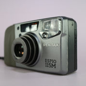 Pentax Espio 115M 35mm Film Point and Shoot Camera Silver Tested