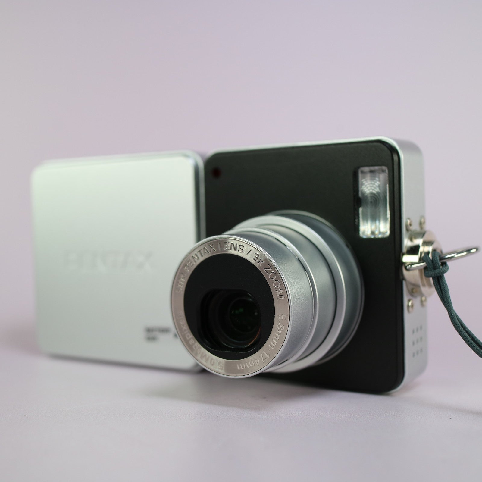 Pentax Optio X 5.0MP Compact Digital Camera Silver Tested Full Working Set