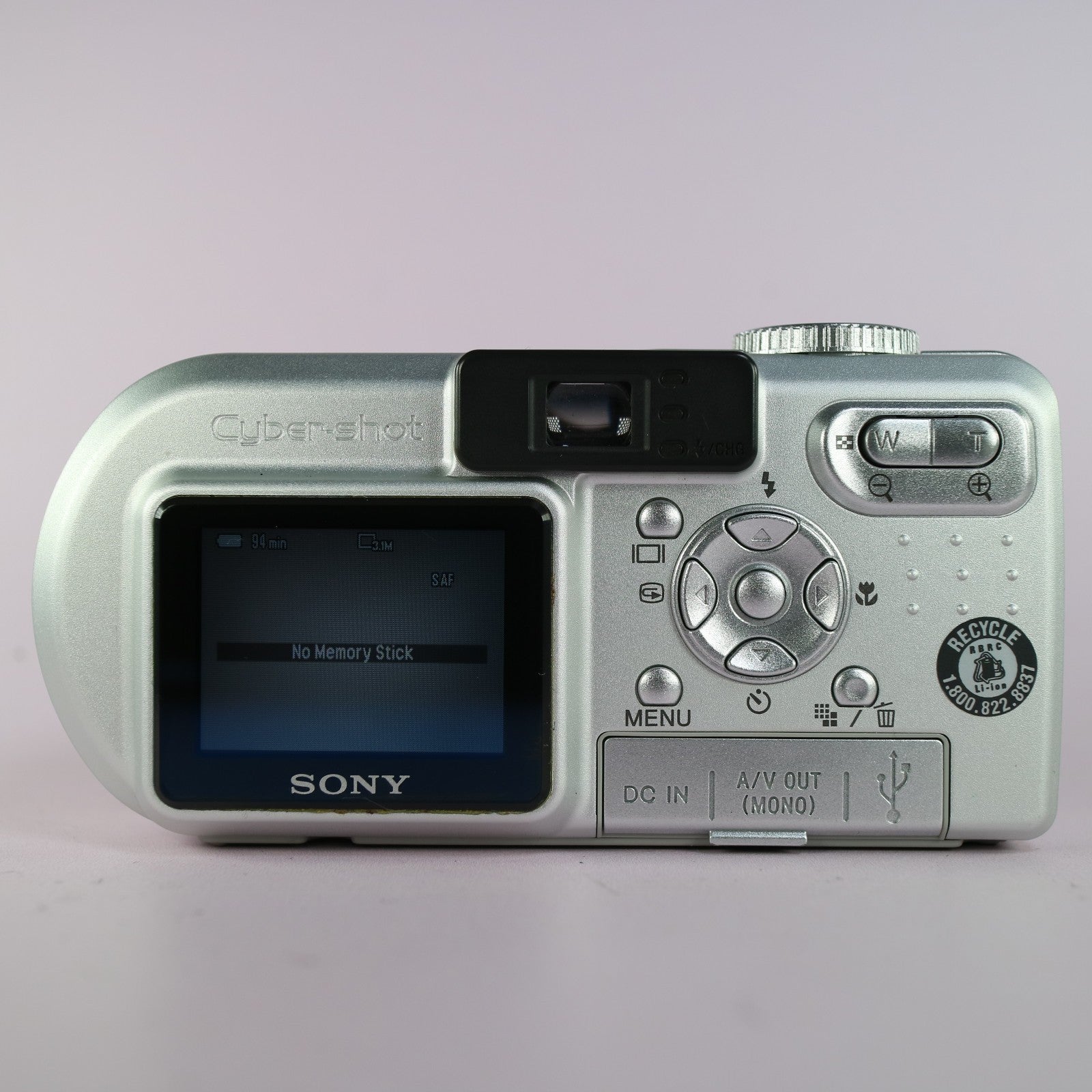 Sony Digital Camera Cybershot DSC-P8 3.2MP Silver Tested