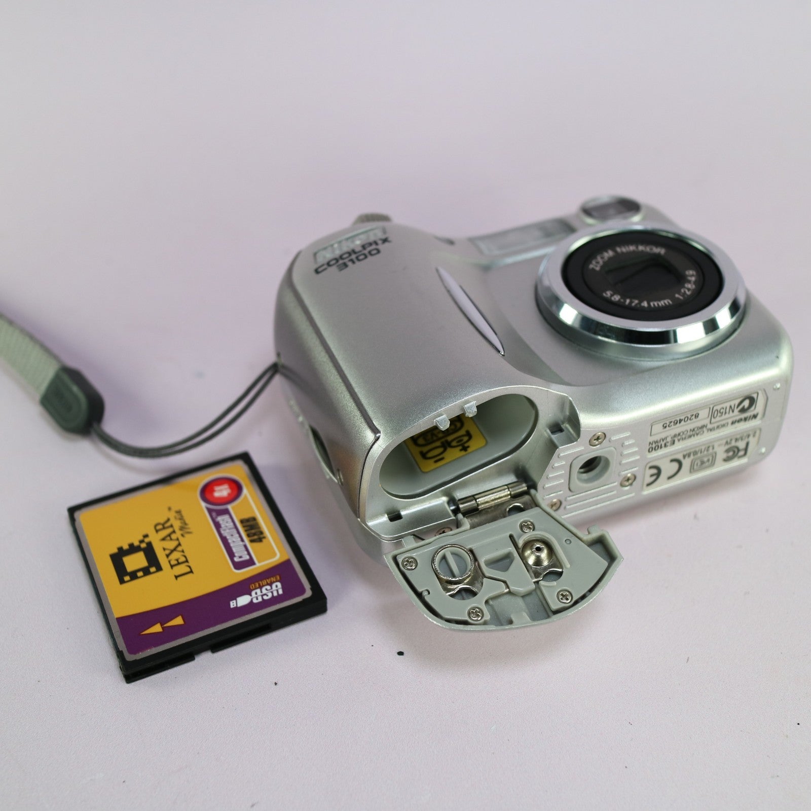 Nikon Digital Camera Coolpix 3100 3.2MP Silver Tested