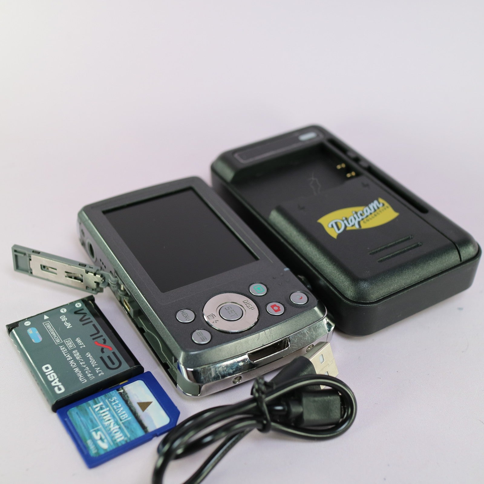 Casio Digital Camera Exilim EX-Z37 14.1MP Black Tested Full Working Set