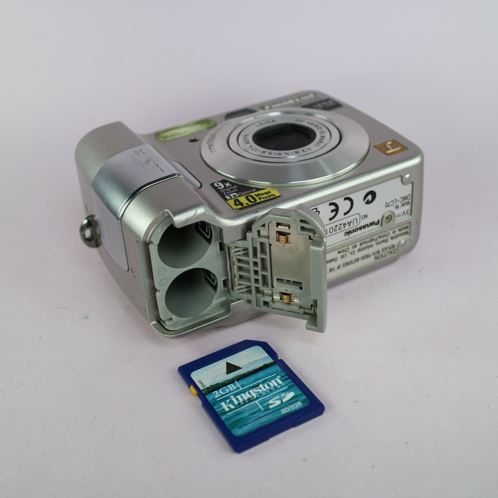 Panasonic Digital Camera Lumix DMC-LC70 4.0MP Silver Tested