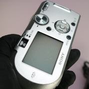 Sony Cybershot DSC-P100 5.1 MP Digital Camera Silver Tested W/ Battery + Charger