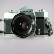 Konica Autoreflex T 35mm Film SLR Camera w/ Hexanon 52mm f/1.8 Lens Tested