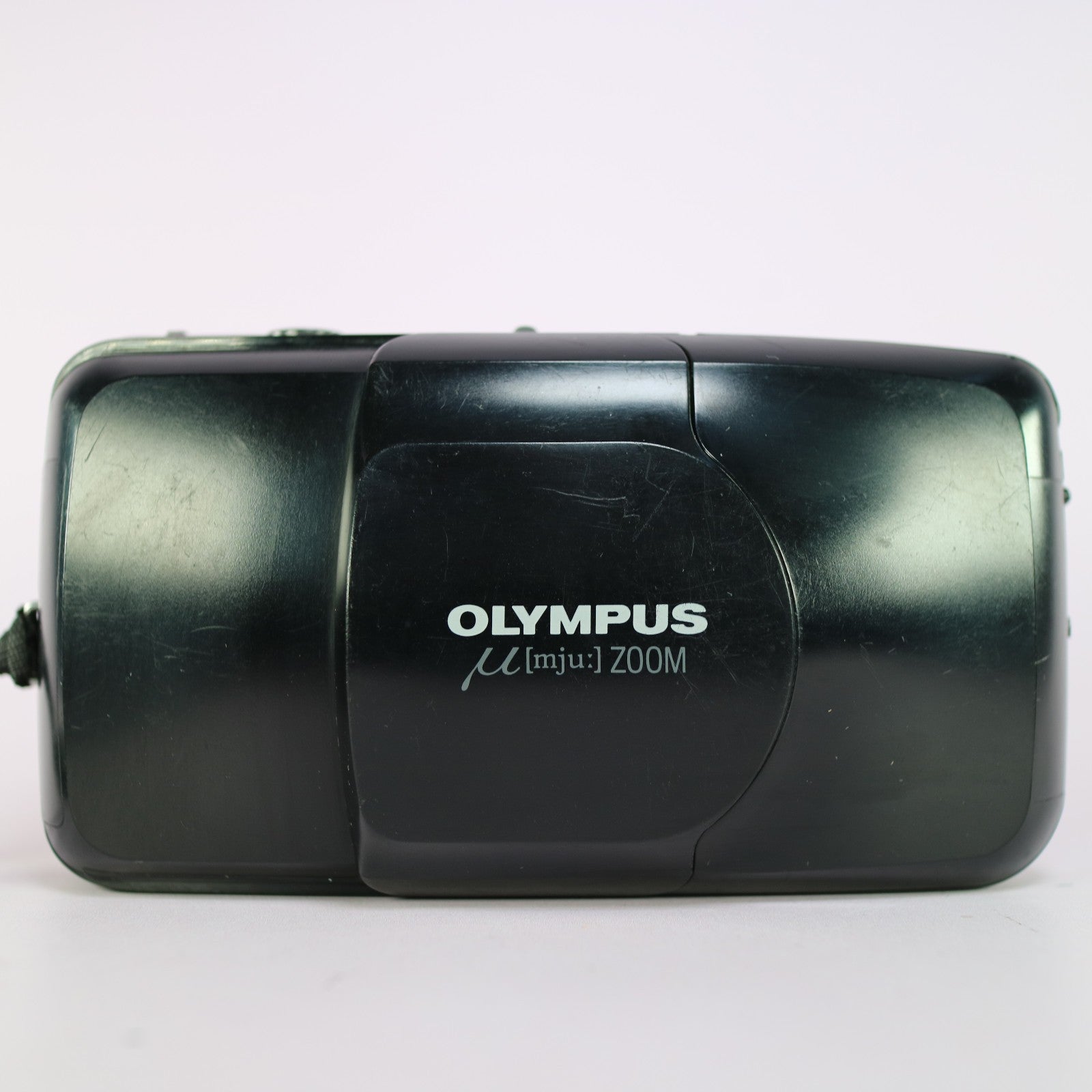 Olympus Mju Zoom 35mm Film Point and Shoot Camera Black Tested