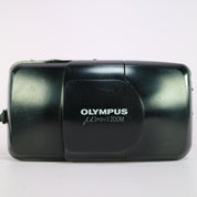 Olympus Mju Zoom 35mm Film Point and Shoot Camera Black Tested