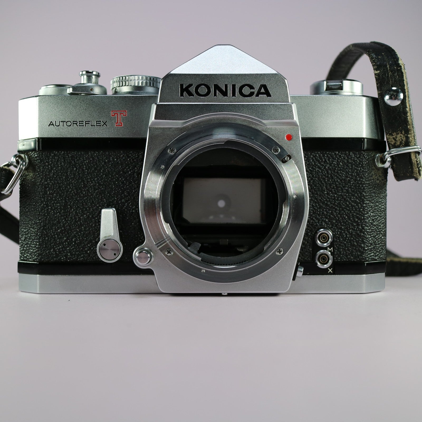 Konica Autoreflex T 35mm Film SLR Camera w/ Hexanon 52mm f/1.8 Lens Tested