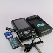 Casio Digital Camera Exilim EX-ZS100 14.1MP Black Tested Full Working Set