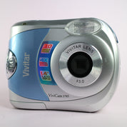 Vivitar Digital Camera Vivicam 3785 3.0MP Blue Silver Tested