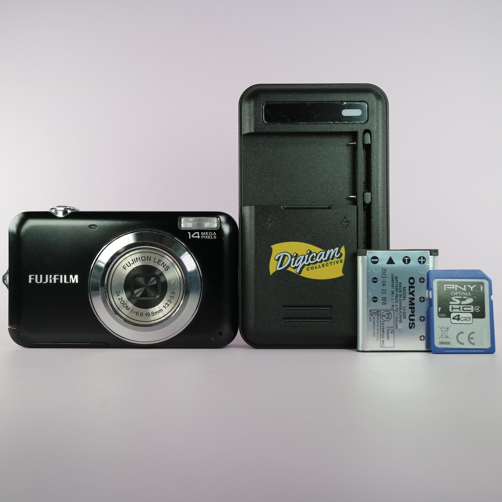 Fujifilm Digital Camera FinePix JV170 14.0MP Black Tested Full Working Set