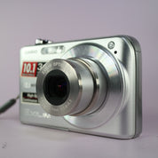 Casio Digital Camera Exilim EX-Z1050 10.1MP Silver Tested Full Working Set