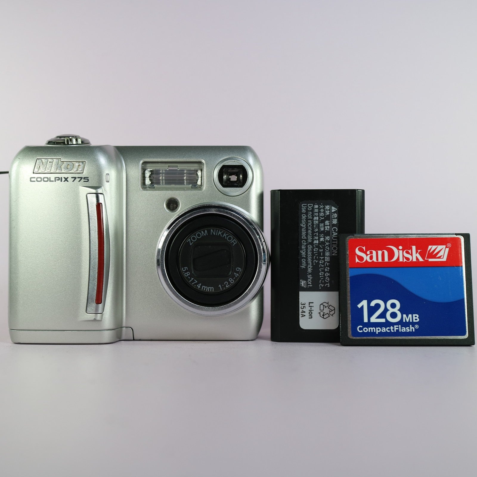 Nikon Digital Camera Coolpix 775 2.1MP Silver Tested