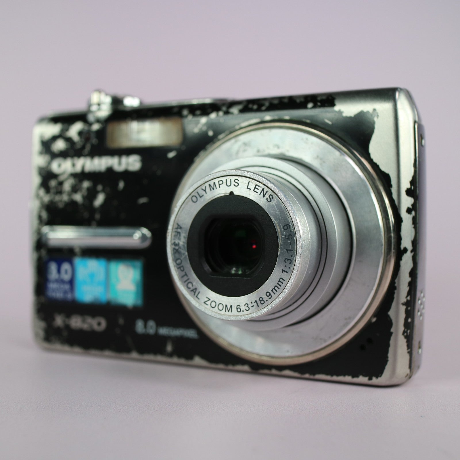 Olympus Digital Camera X-820 8.0MP Black Tested Full Set