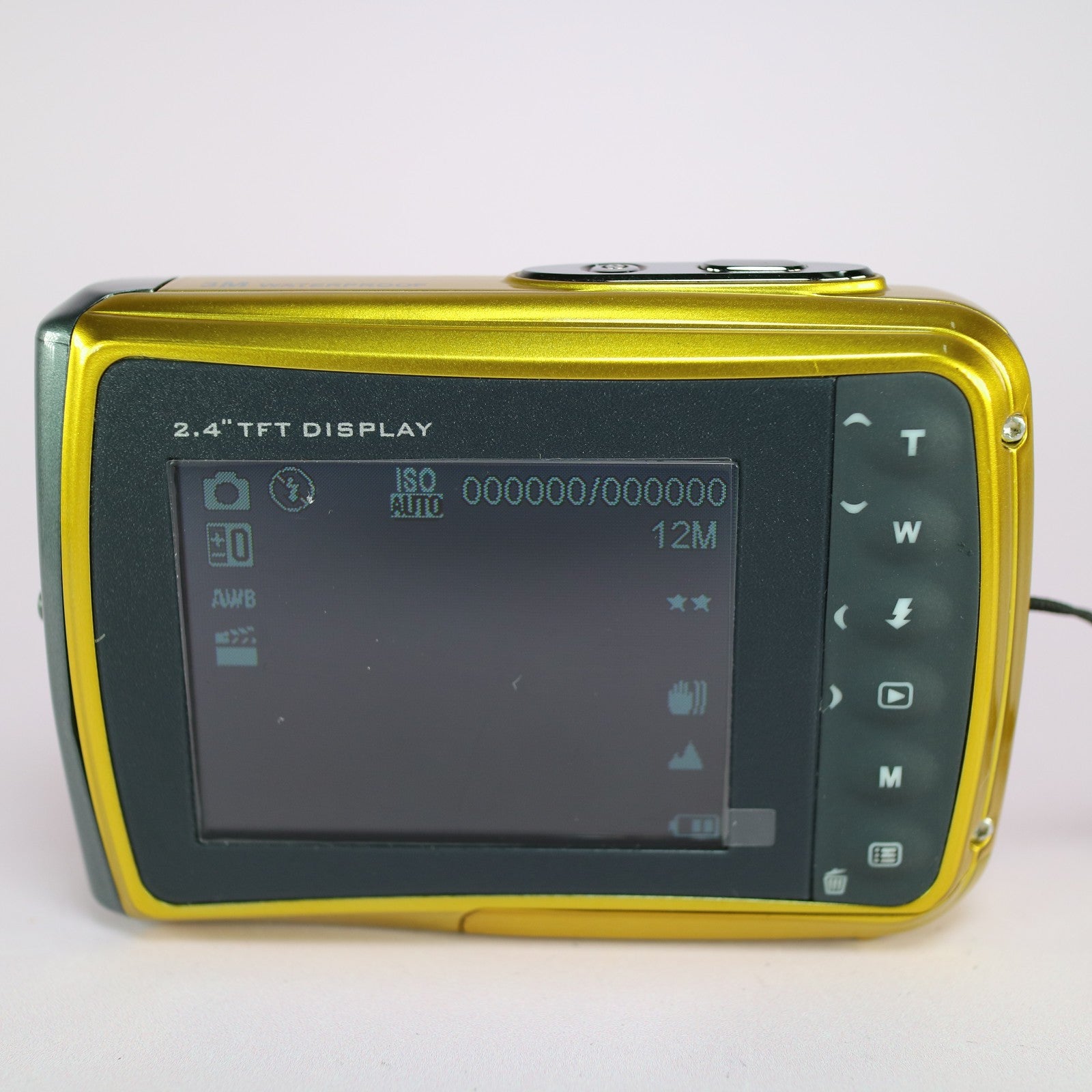 Polaroid Digital Camera iD516 12.0MP Underwater Gold Tested