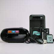 Samsung SMX-C20BP Handheld Camcorder Black Tested Full Working Set