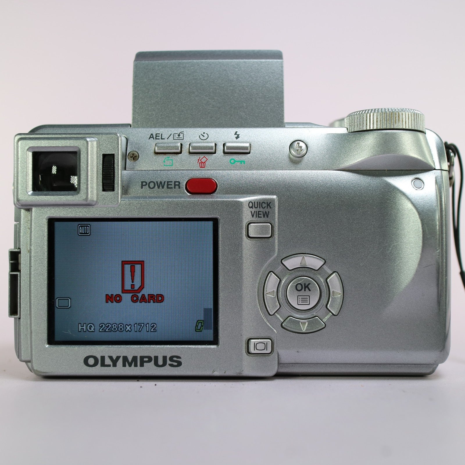 Olympus Digital Camera C-765 Ultra Zoom 4.0MP Silver Tested W/ Battery + Charger