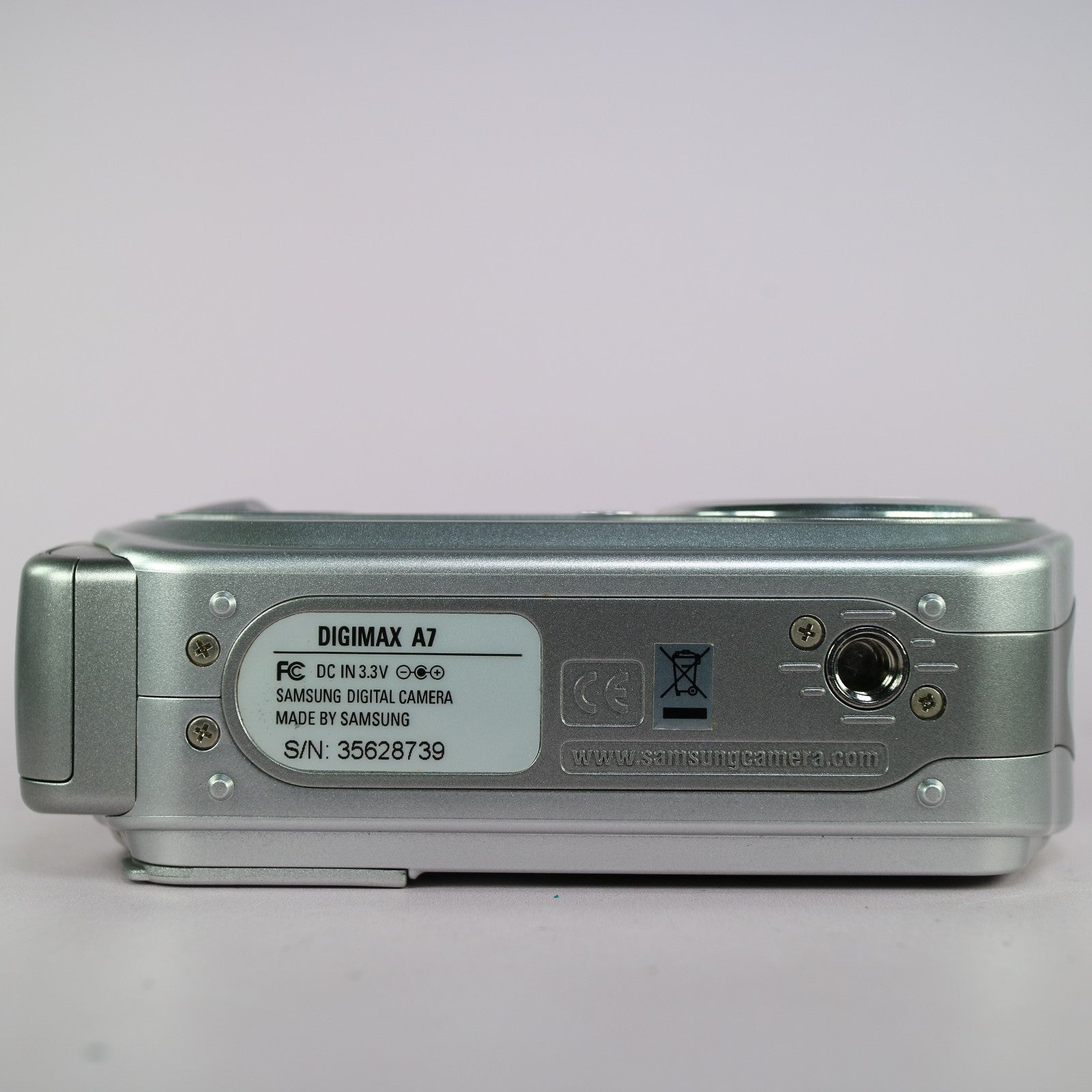Samsung Digimax A7 7.0MP Compact Digital Camera Silver Tested