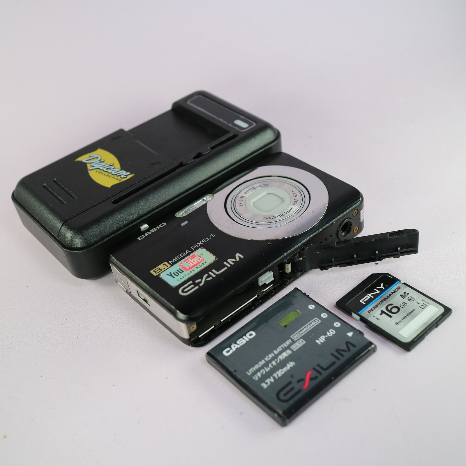 Casio Digital Camera Exilim EX-Z20 8.1MP Black Tested Full Working Set