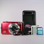 Fujifilm Digital Camera FinePix JX530 14.0MP Red Tested Full Working Set