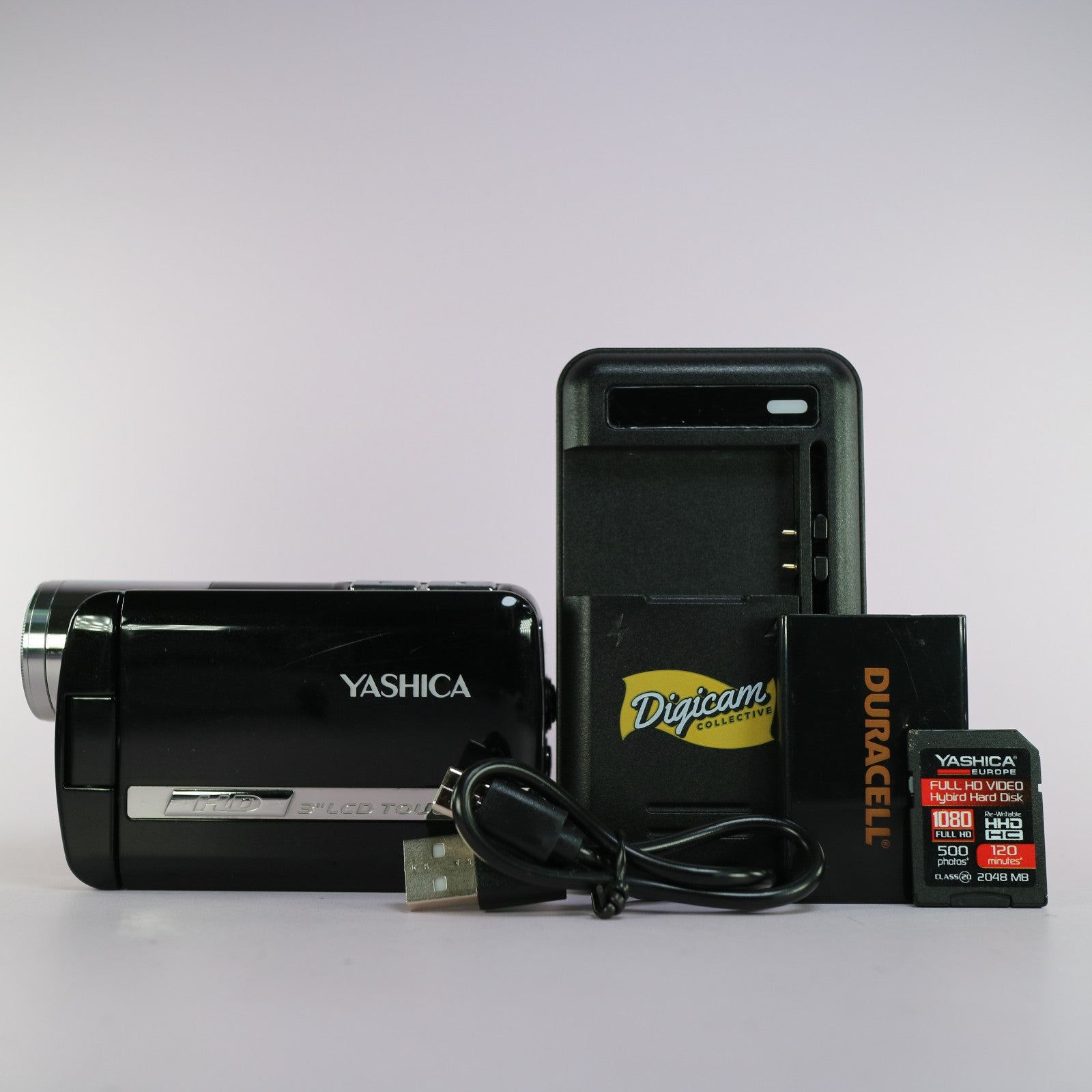 Yashica Europe HD7R30HT High Definition Handheld Camcorder Black Tested Full Set